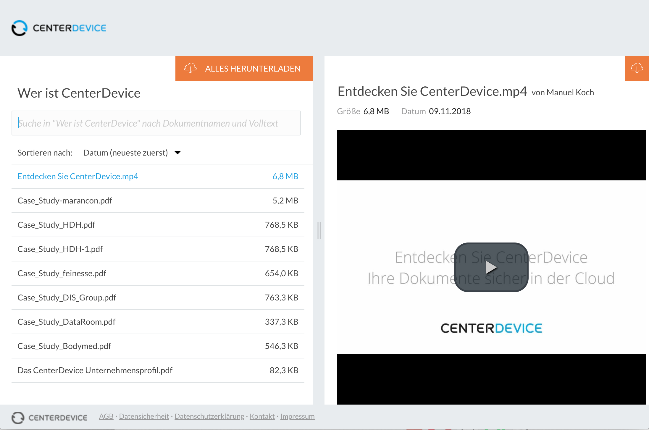 Externe Links auf Ordner