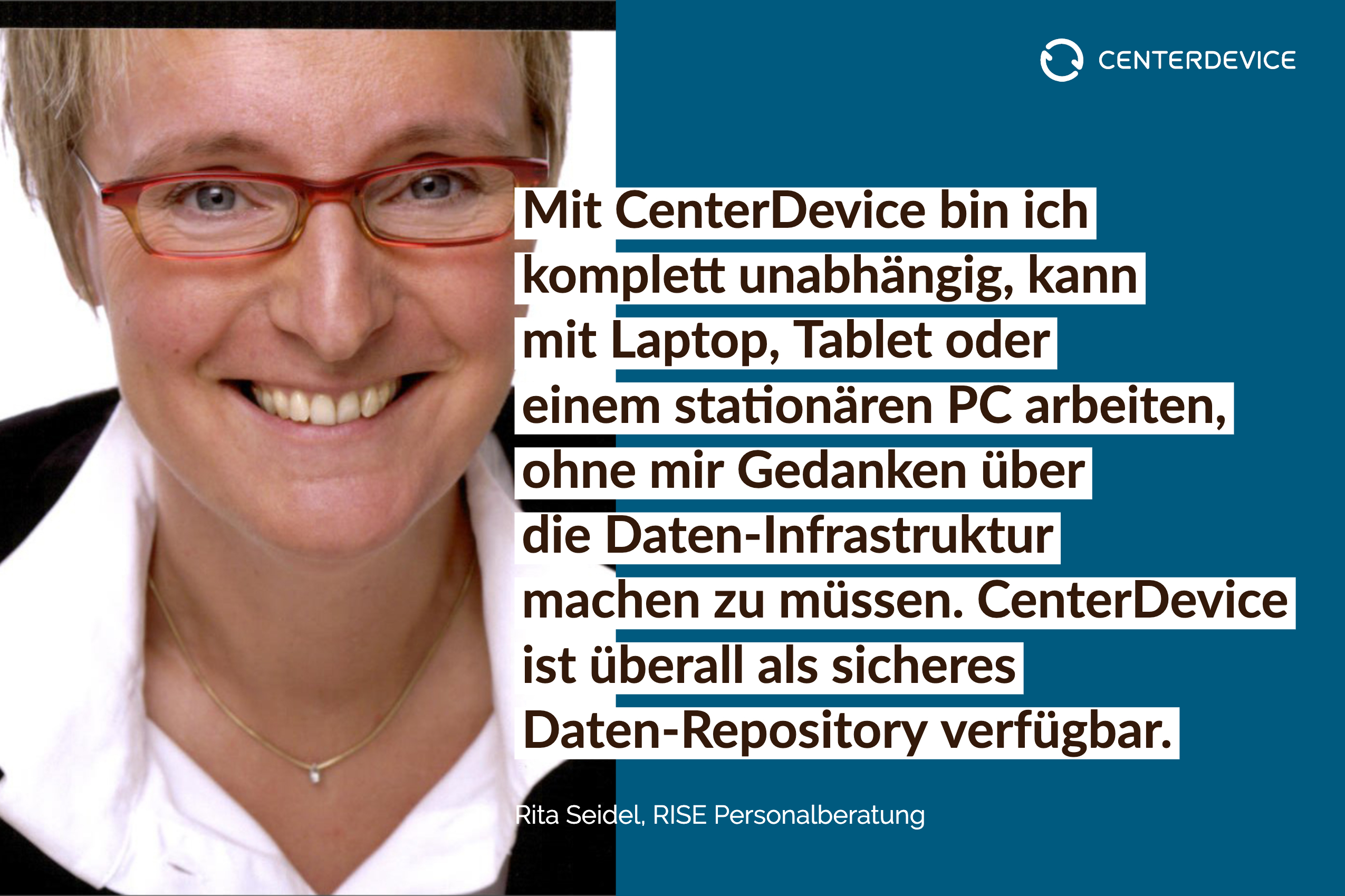 Rita Seidel Rise Personalberatung nutzt CenterDevice