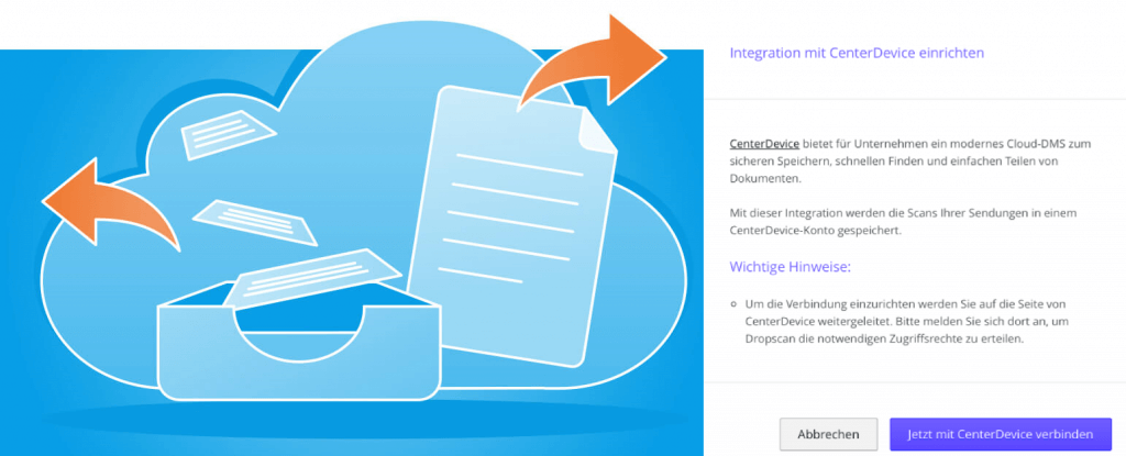 Sichere Lösung: Via API ein Business-DMS an die Scandienst-Anwendung anbinden.