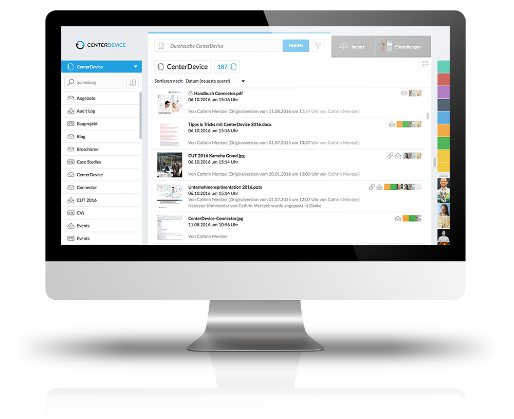 CenterDevice Enterprise Cloud Online Collaboration für Ihr Business