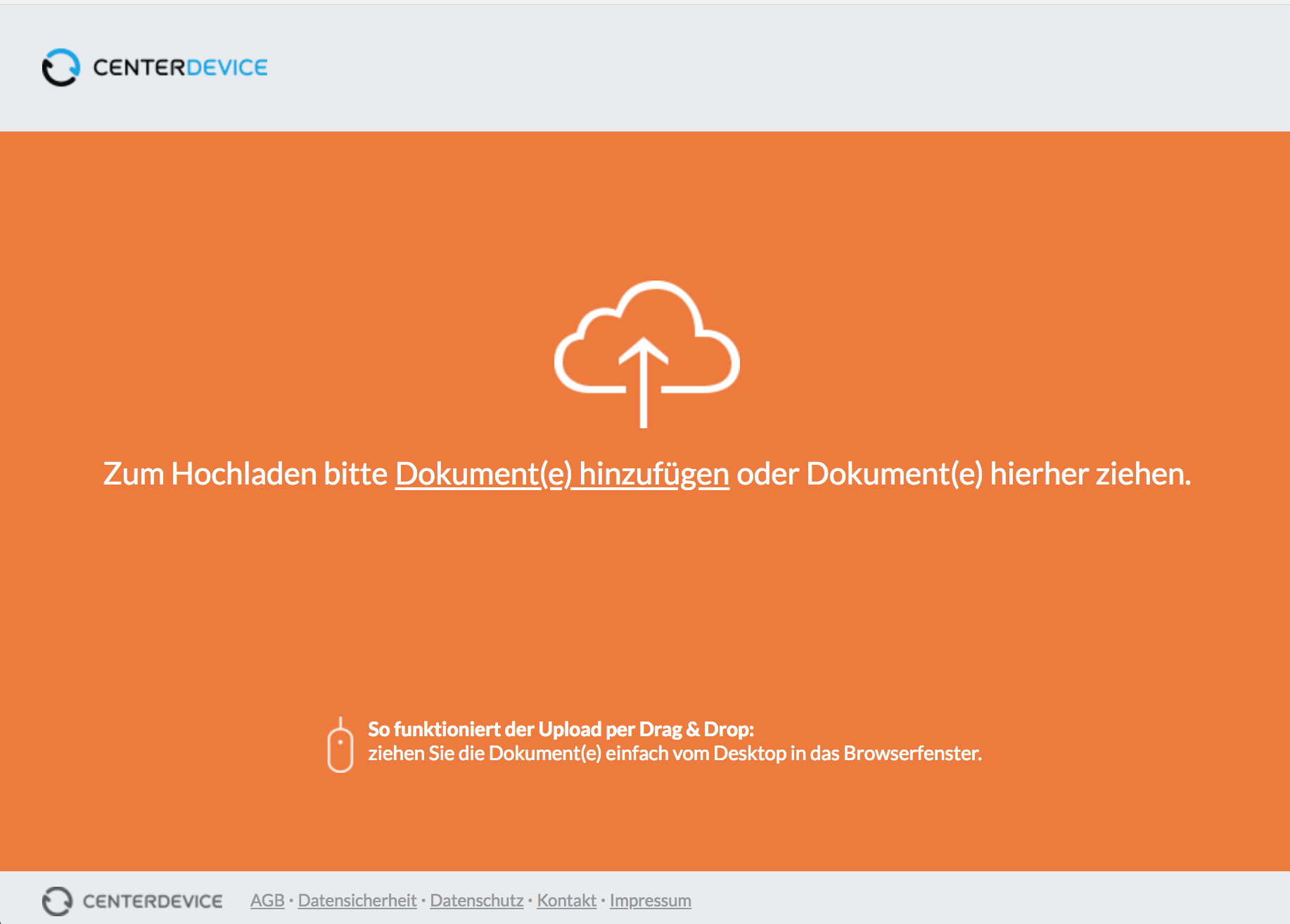 Upload Link CenterDevice